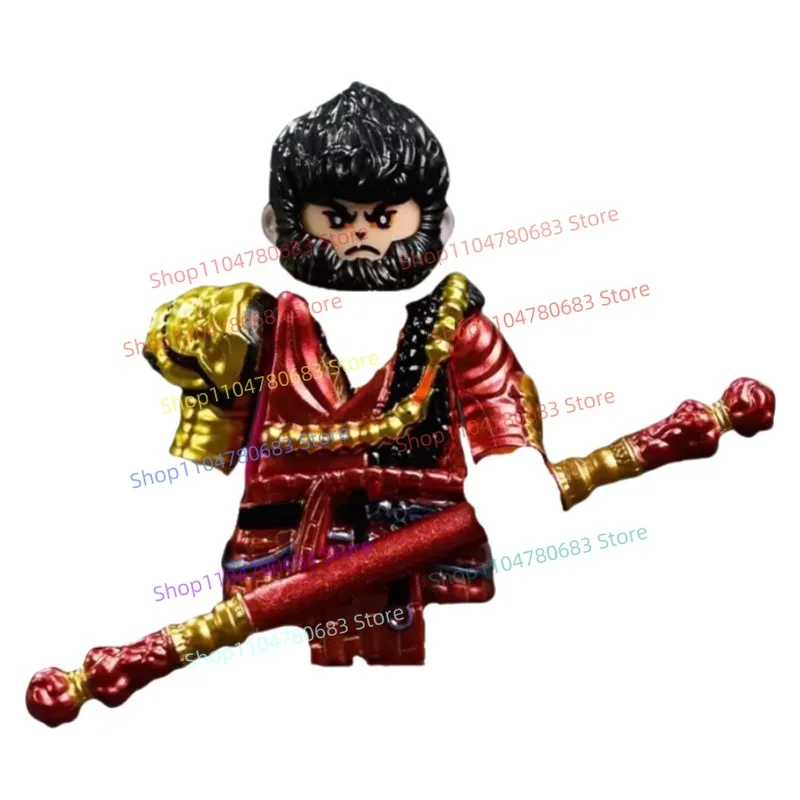 Строительные блоки MOC, черный миф, Wu Kong, миниатюрная кукла, модель доспехи, аксессуары для сборки, дисплей, игрушка в подарок, коллекция для хобби