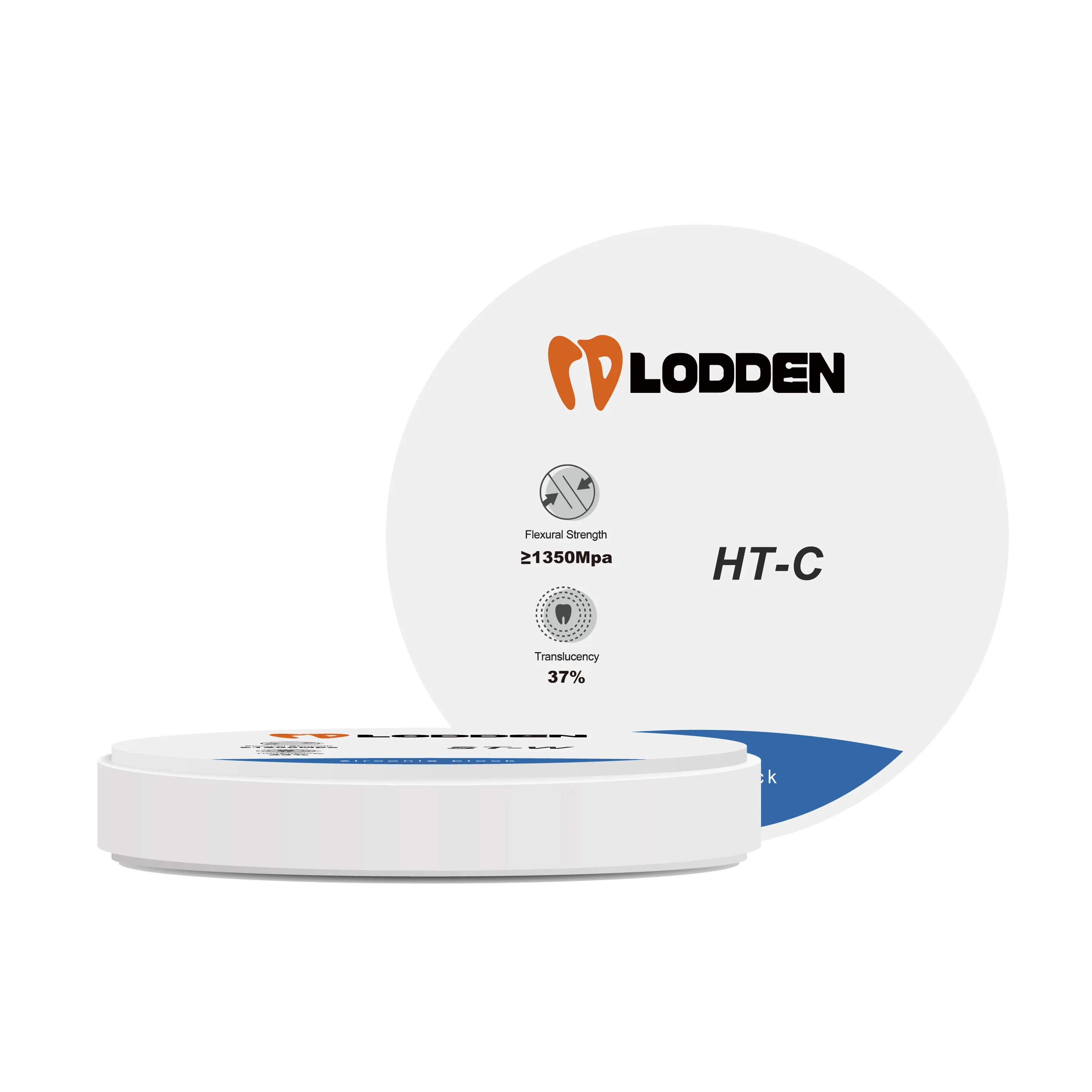 Фото LODDEN Стоматологический циркониевый блок HT-C 95 мм * 25 мм Стоматологическая лаборатория CAD CAM Roland Фрезерный станок Стоматологические материалы №3