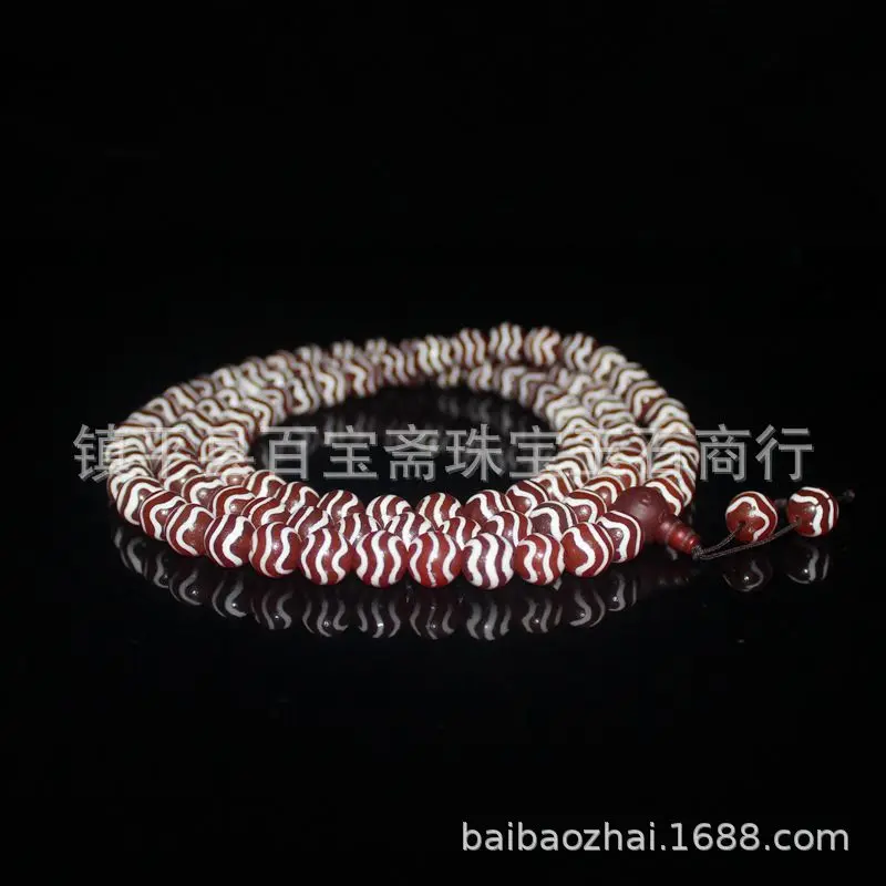 Фото Ожерелье с обратным поток, старым агатом, водным узором, ожерелье West AsiaBeads, аксессуары для шеи №4