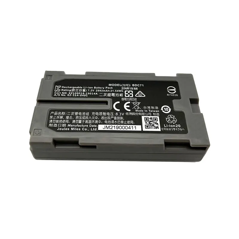 Фото 10pcs BDC71 Battery for Topcon GM52 Total Station 7.2V 2993mAh Secondary Li-ion Battery №3