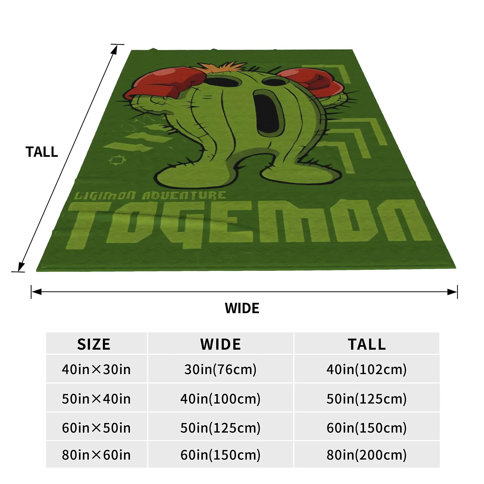Фото Одеяло digimon adventure togemon, фланелевое новое дышащее одеяло для покрывала, текстильный декор №5