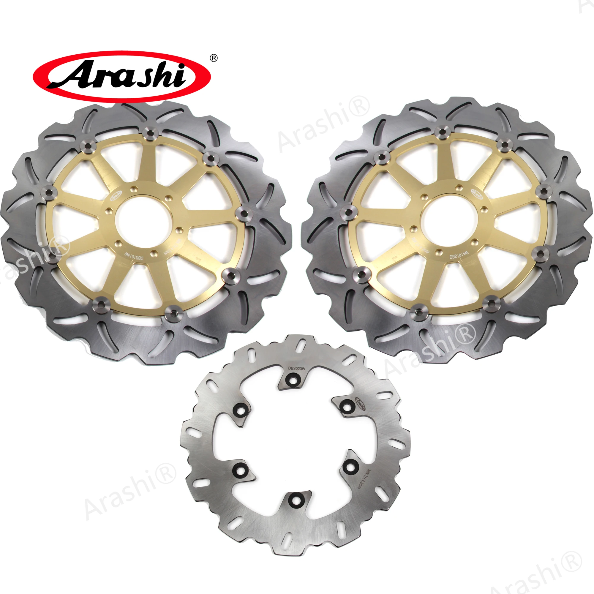Arashi 1 комплект плавающих дисковых тормозов для DUCATI ST3 S ABS 1000 2006 2007, передние и задние дисковые тормозные роторы с ЧПУ ST3 1000 2004 2005 2006