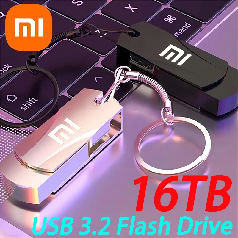 Высокоскоростной Usb 3.0 Type-C Интерфейс Xiaomi 16 Тб, флэш-накопитель 8 ТБ, компьютер двойного назначения OTG, двойная флэш-память, USB U-диск