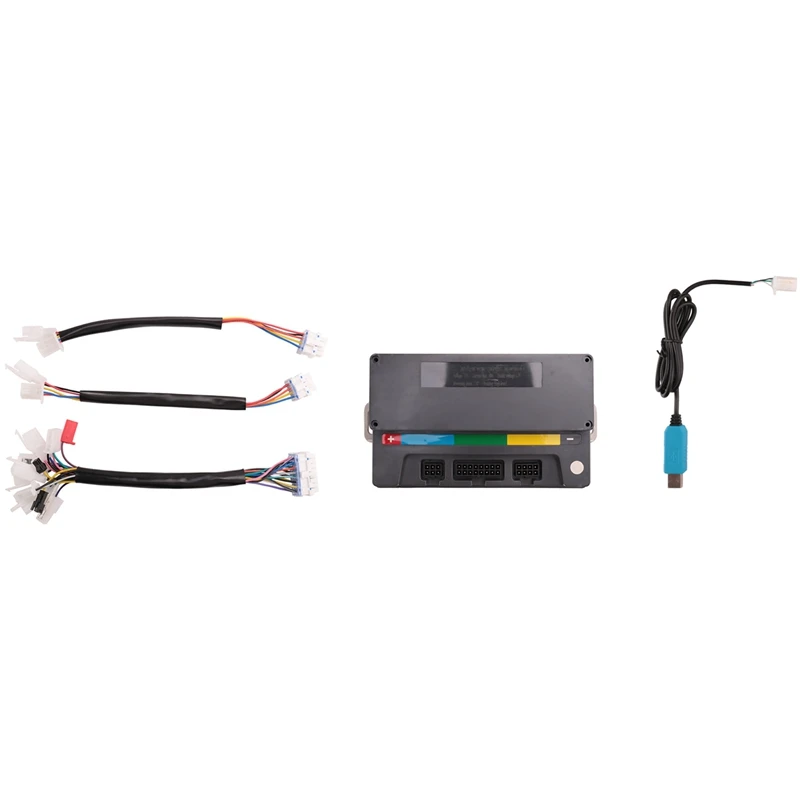 Фото Контроллер для EM50SP 7255S 55A 1KW2Kw бесщеточный контроллер постоянного тока QS мотор интеллектуальный контроллер электрического мотоцикла скутера №4