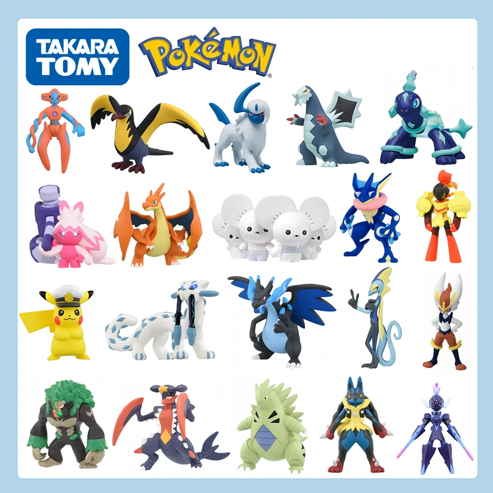 Фигурка Pokemon Takara Tomy, модель куклы Deoxys Maushold Tinkaton Terapagos Salamence, аниме, статуя из ПВХ, игрушка, милое украшение, подарок