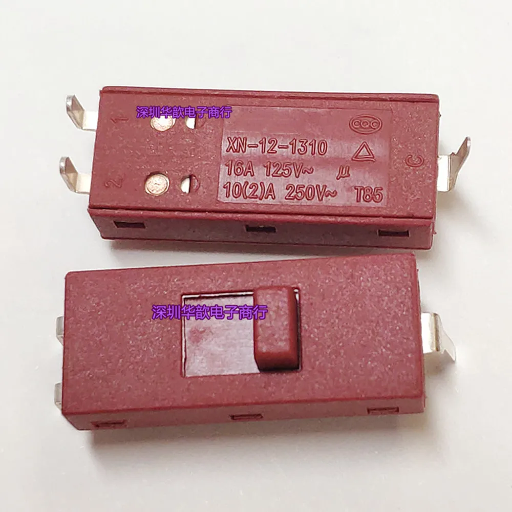 Оригинальный новый 100% XN-12-1310, тумблер для фена, 10A250V, изогнутая ножка, электрический переключатель для кипячения