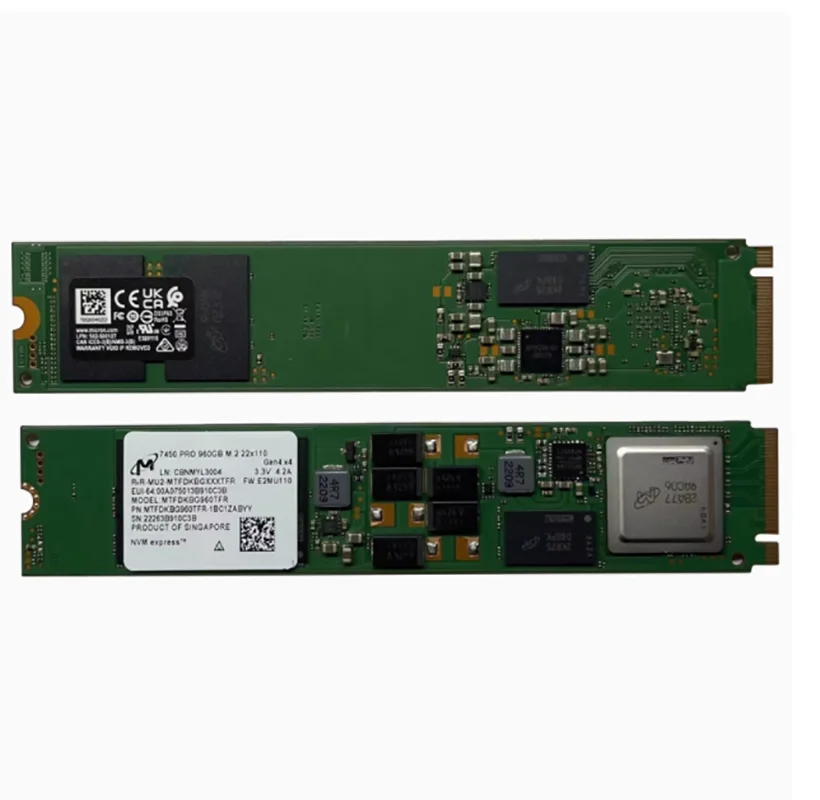 New Micron 7450 PRO 960GB M.2 22110 SSD NVMe Gen4 x4 MTFDKBG960TFR-1BC1ZABYY