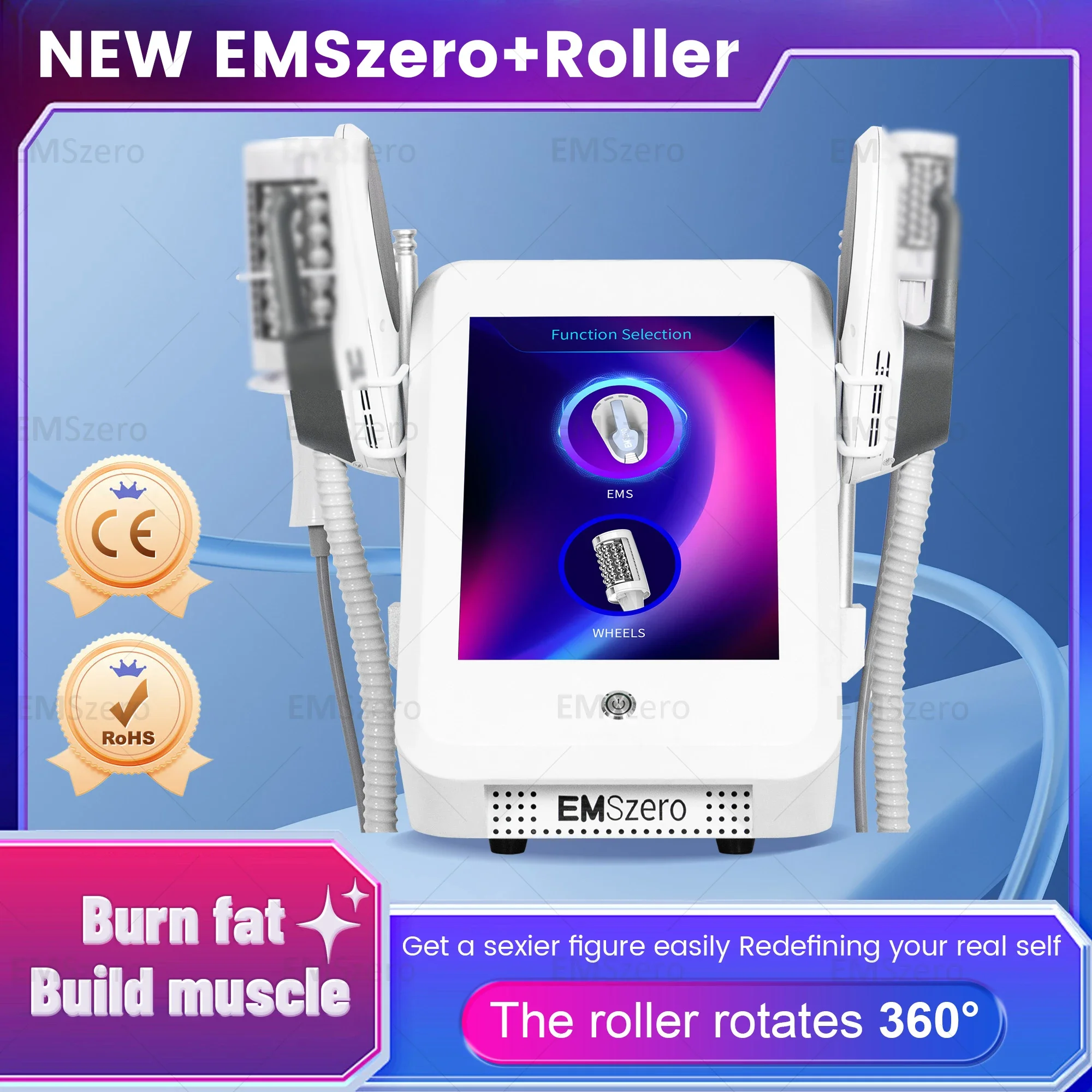 EMSZero внутренняя раскатка, коррекция фигуры, массаж мышц, похудение, красота, коррекция, профессиональное оборудование для уменьшения жира