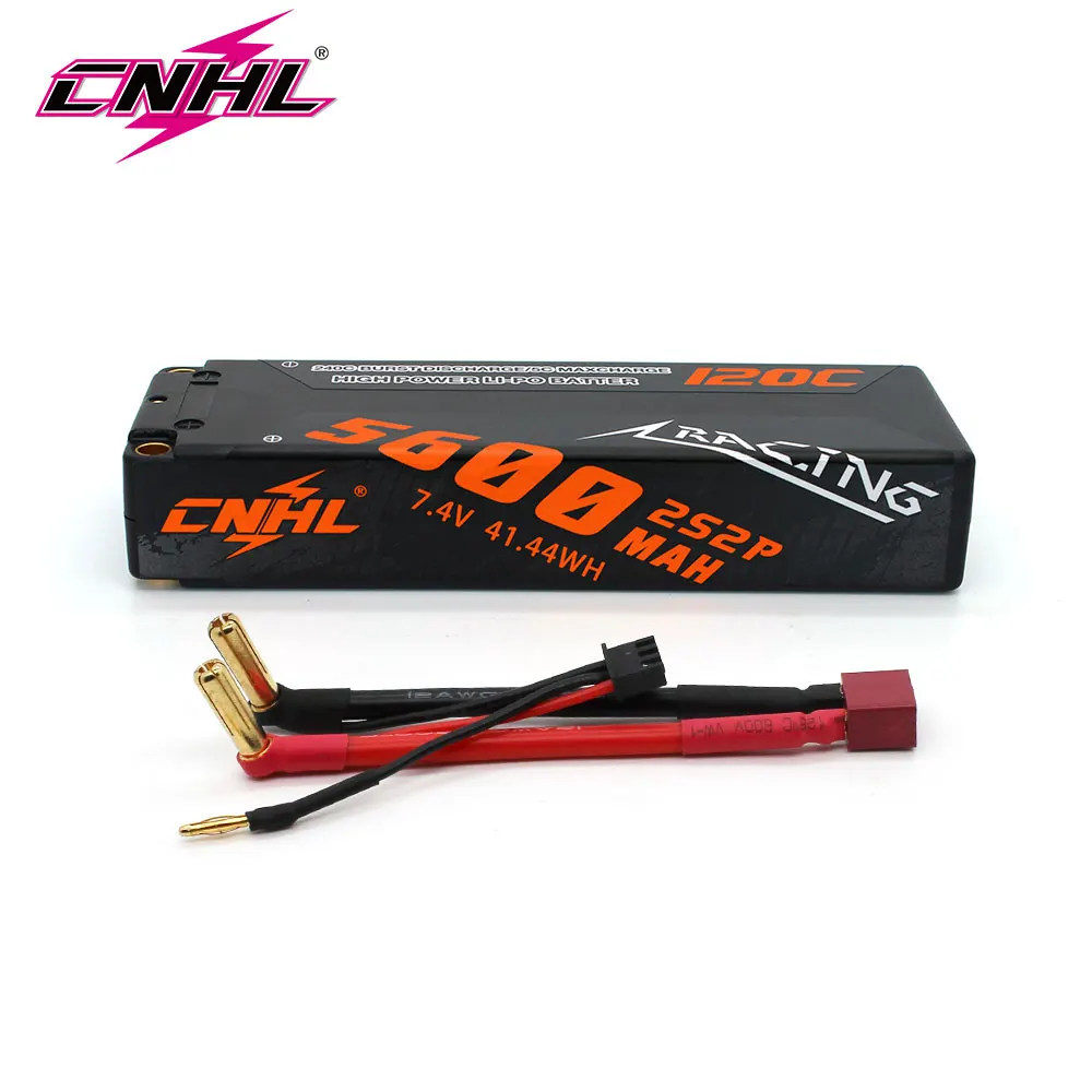 Фото CNHL Lipo 2S 7,4 V аккумулятор 5600mAh 120C Жесткий Телефон с разъемом Deans T EC5 для радиоуправляемой машинки фотолодки автомобиля раллийные грузовики багги №1