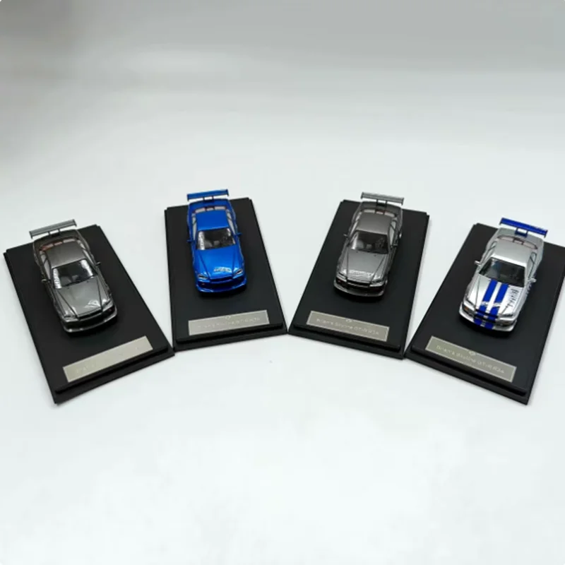 Фото KOD 1/64 Skyline GTR R34 сплав имитация модели автомобиля статическая коллекция украшенные праздничные подарки игрушки №3