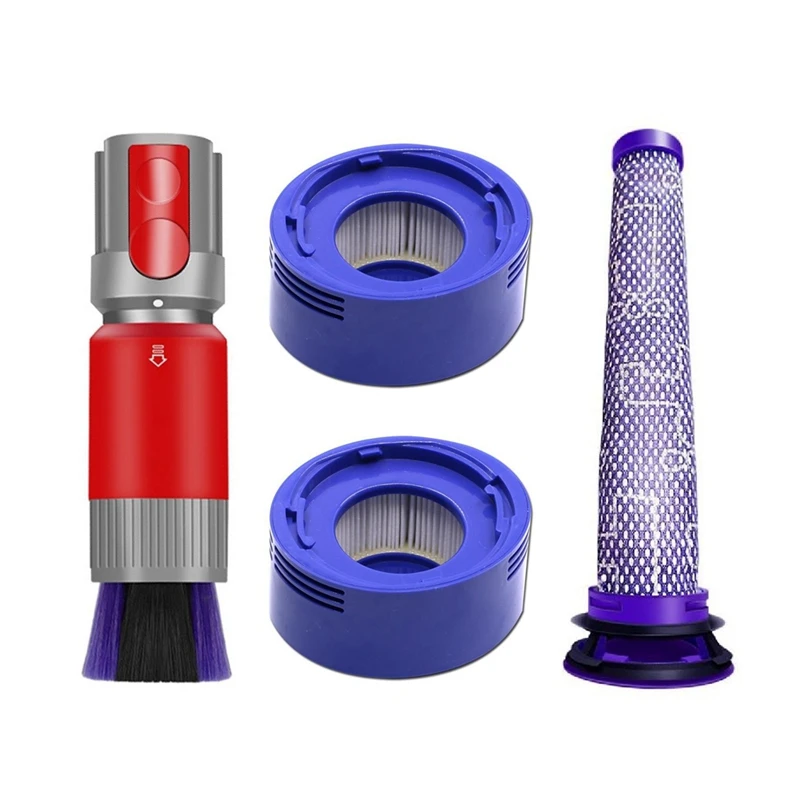 Щетка для пылесоса Dyson V7 V8, щетка для удаления пыли без следов, ультра-узкое пространство, всасывающая головка, передний фильтр, задний фильтр