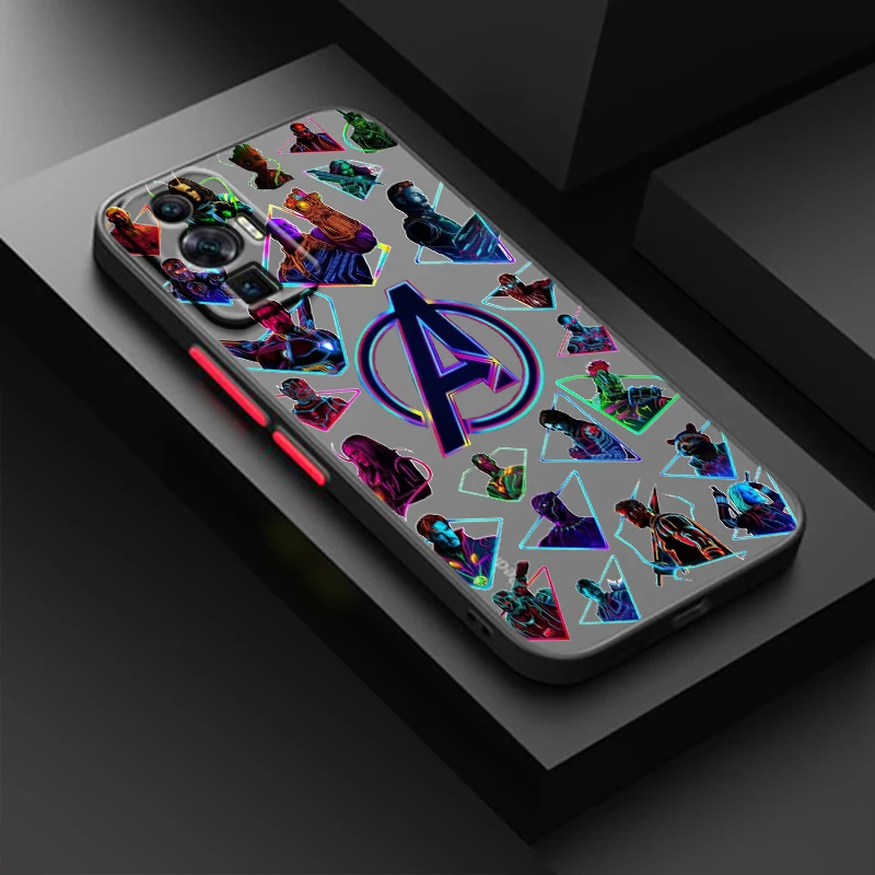 Фото Marvel Мстители крутой для POCO X5 X4 X3 C65 C51 C55 C50 C40 M6 M5S M5 M4 M3 F5 F4 GT Pro NFC полупрозрачный телефон №4