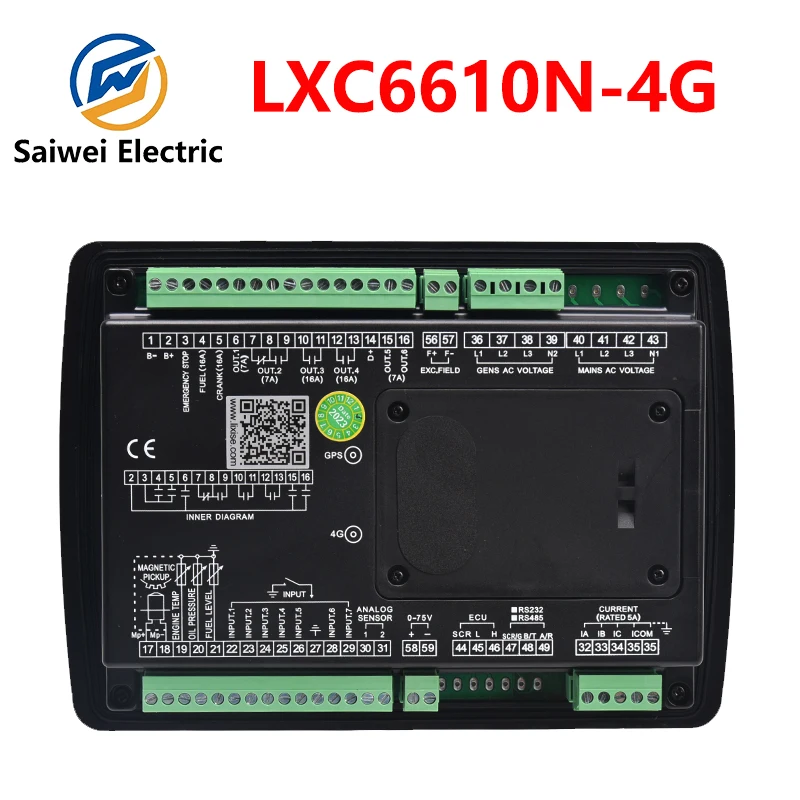 Фото LXC6610-4G контроллер генератора возвратная делива старт-стоп модуль фургон-генератор смена sinyal eksternal №2