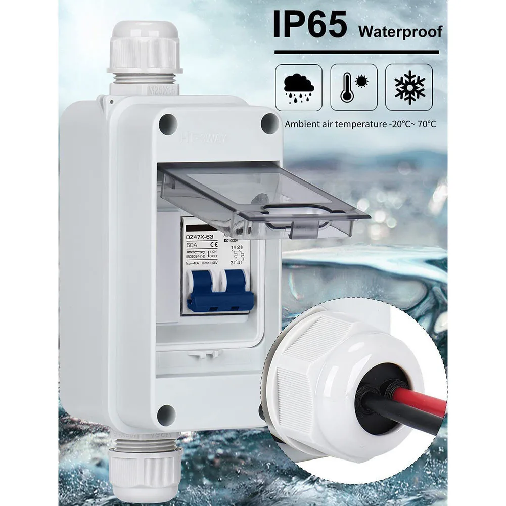PV Disconnector DC1000V 60A Solar Energy Disconnector Высокое качество IP65 Водонепроницаемый Автоматический выключатель может блокировать дождь и пыль (art.: 3920c7e0d2d99) - 3920c7e0d2d99