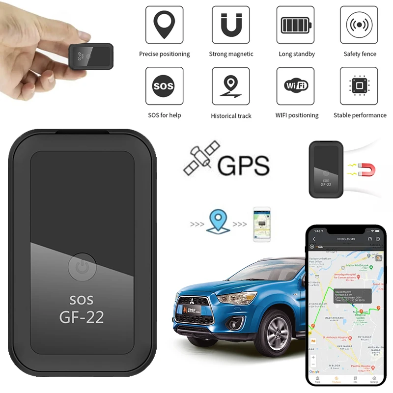 Устройство для позиционирования автомобиля, мини-устройство с GPS-трекером, голосовым управлением и дистанционным управлением, в режиме реального времени