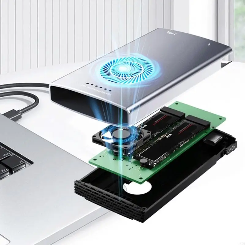 H37B Twin Bay M.2 SSD в корпусе Metal USB 3,2 Эв.