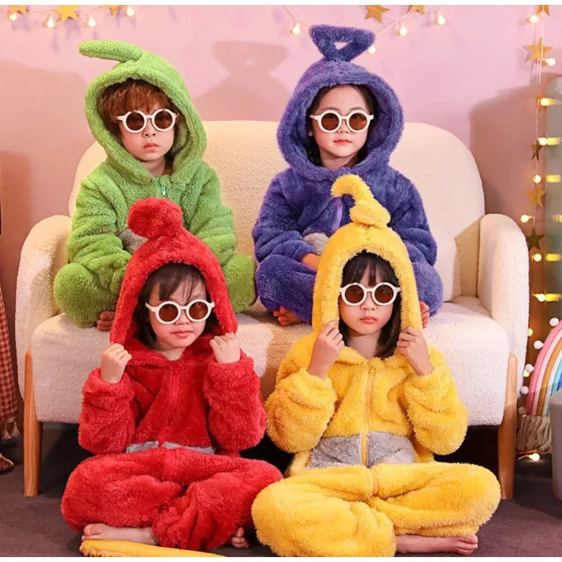 Косплей для взрослых, домашний костюм, 4 цвета, забавный костюм Tinky Winky, аниме Laa-Laa Po, мягкий пижамный костюм с длинными рукавами (art.: 3920d030732d6) - 3920d030732d6