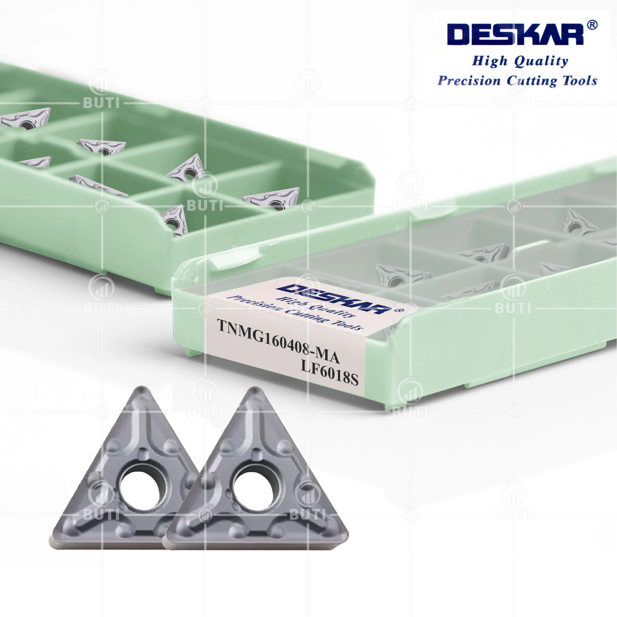 Фото DESKAR 100% оригинальные карбидные вставки CNC токарные инструменты TNMG160404 TNMG160408 CF HA MA MS R-S L-S используются для обработки нержавеющей стали №2
