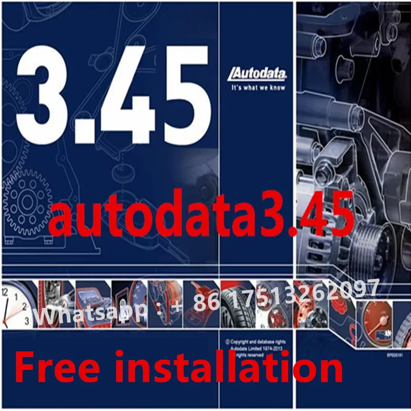 Autodata 3,45 Схема проводки для обслуживания автомобилей Программное обеспечение для передачи данных Последняя версия + установка Видео Бесплатная установка