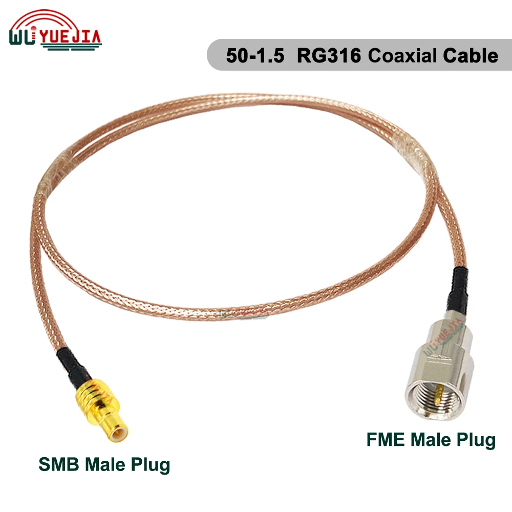 Фото 1 шт. SMB к FME RG-316 RF кабель типа SMB «папа-мама» к FME «мама» конвертер разъем RF коаксиальный кабель для WIFI 3G/4G/5G GPRS №5