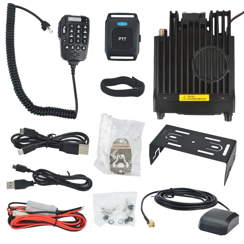 Фото AnyTone AT-D578UV III plus Мобильная радиостанция высокой мощности 50 Вт Автомобильный трансивер трехдиапазонный 137-174/400-480/222-225 МГц с GPS Blue-tooth №3