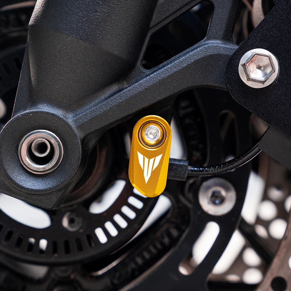 Фото Для YAMAHA MT07 MT09 MT03 MT 07 09 03, аксессуары для мотоциклов, переднее и заднее колесо, датчик ABS, защитная крышка MT-07 MT-09 №4