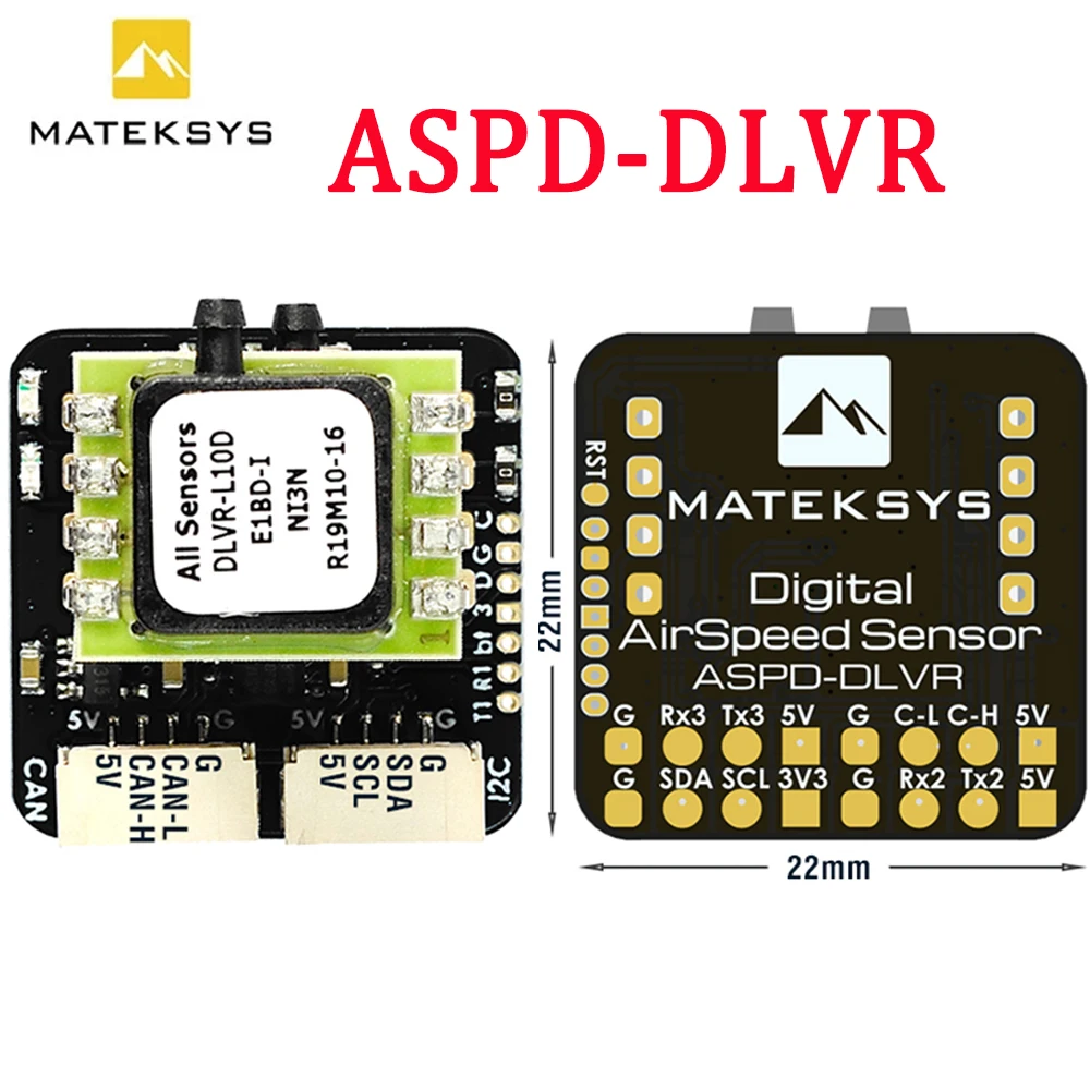 Matek System Mateksys цифровой датчик скорости полета Φ для рамы гоночного дрона RC FPV