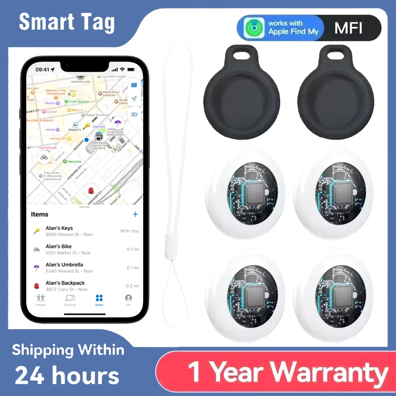 Тайметикатор Bluetooth GPS трекер умный локатор Pet Kids Finder работает с iPhone Find My APP ITag анти-потерянное устройство напоминания MFI