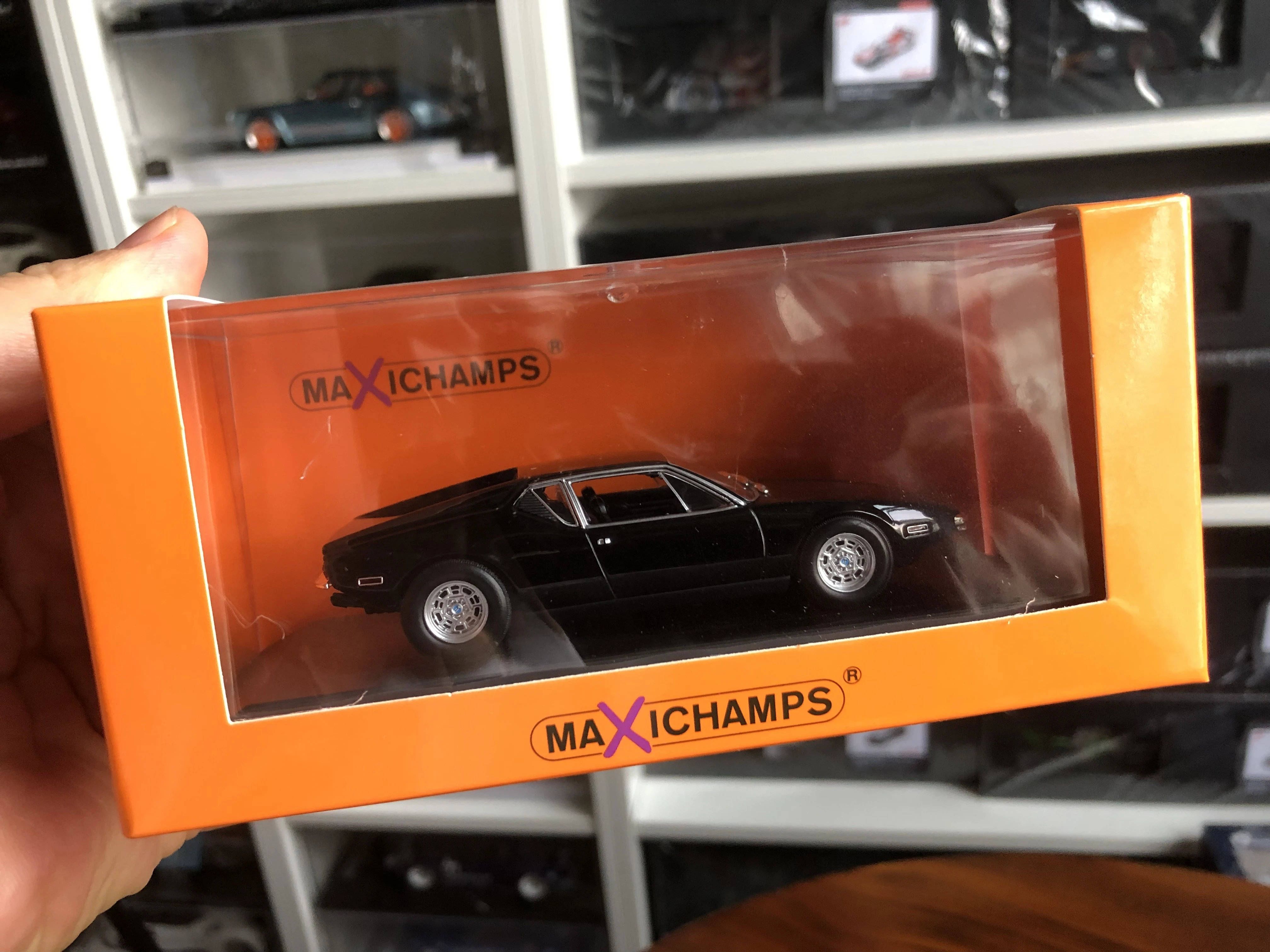 Maxichamps Minichamps 1/43 Detomaso Pantera, литой под давлением коллекционный автомобиль, ограниченная серия, игрушки для хобби