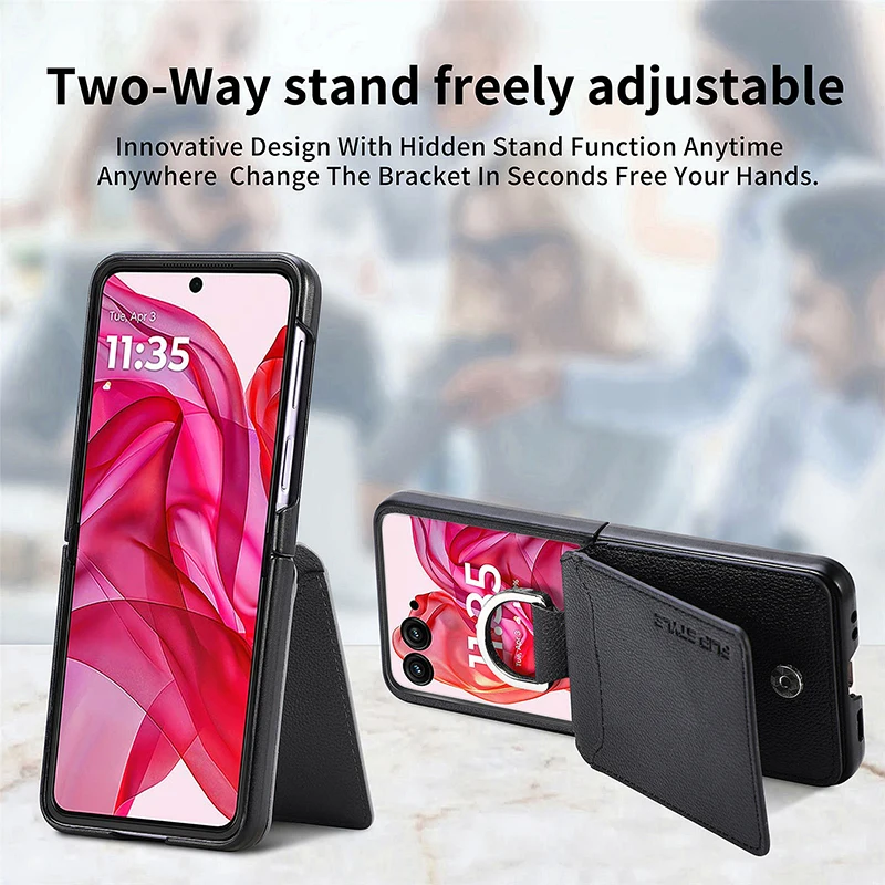 Фото Чехол для Motorola Razr 50 Ultra Razr 40, ультра личи, шаблон, вставка, бриллиантовое кольцо, противоударный жесткий чехол №3