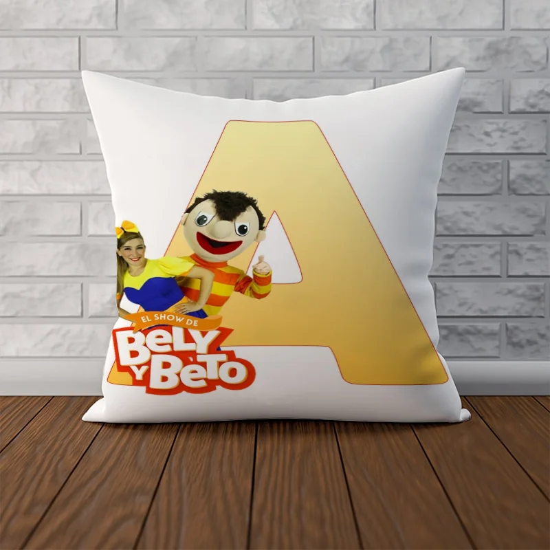 Фото Decorative Pillowcases Yellow Abecedario Bely Y Beto for Bed 2 Pieces Luxury Cushion Cover 45x45 Anime Pillow Cases Cushions №5