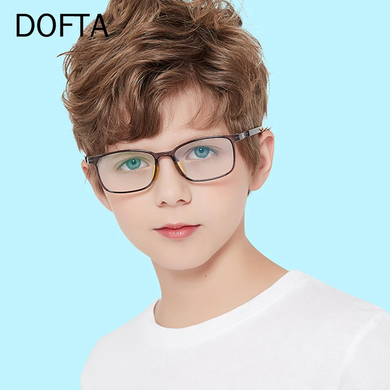Фото Очки DOFTA с защитой от синего света, блокирующие свет, для детей, для мальчиков и девочек, аксессуары для компьютера, оптические очки, оправа 5769 №5