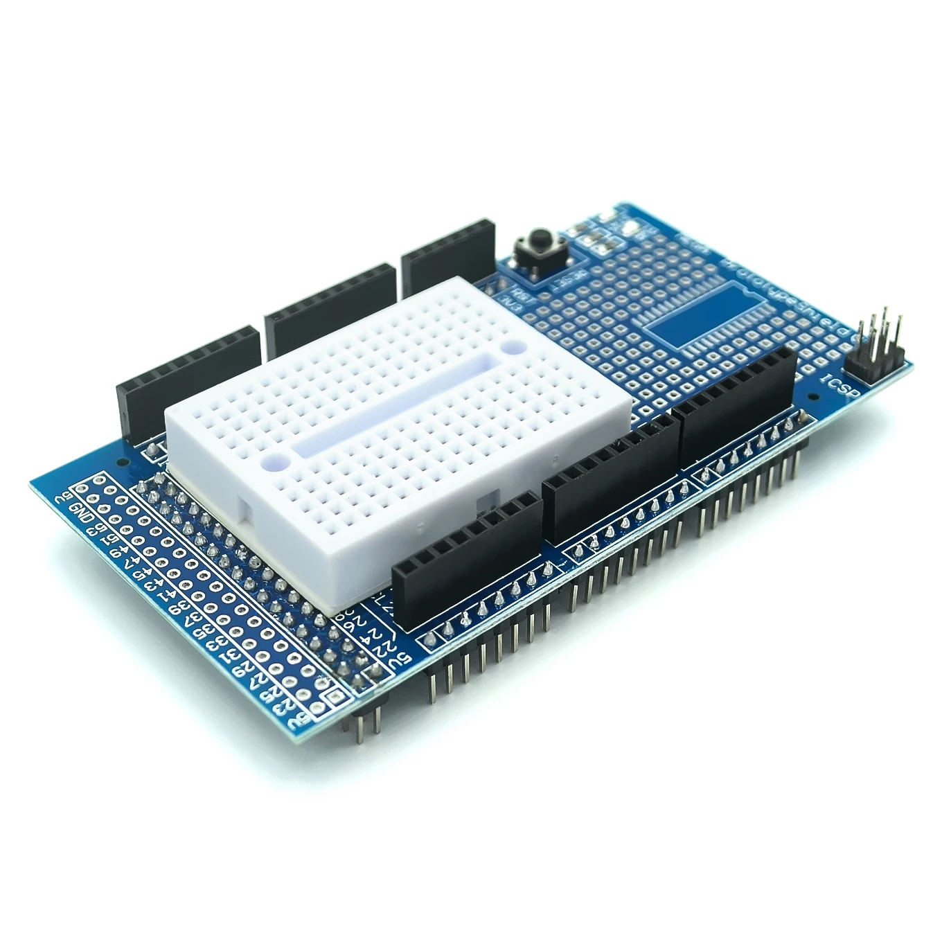 Плата расширения MEGA 2560 R3 Proto для разработки прототипа V3.0 + макетная плата Mini PCB 170 точек связи для arduino