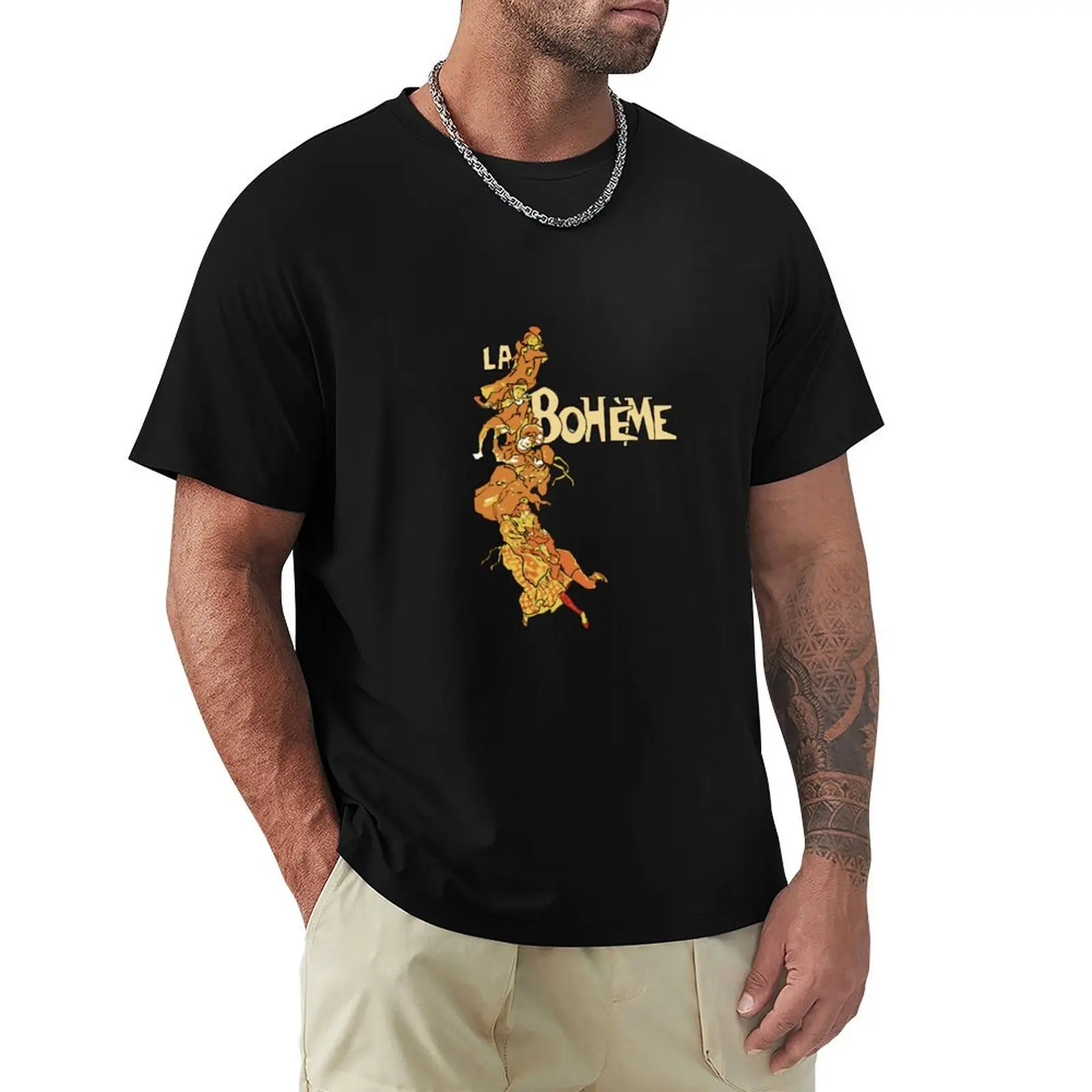 Футболка La Bohème Design Puccini, таможенный дизайн, ваши собственные футболки больших размеров с рисунком рэпера, мужская тренировочная рубашка