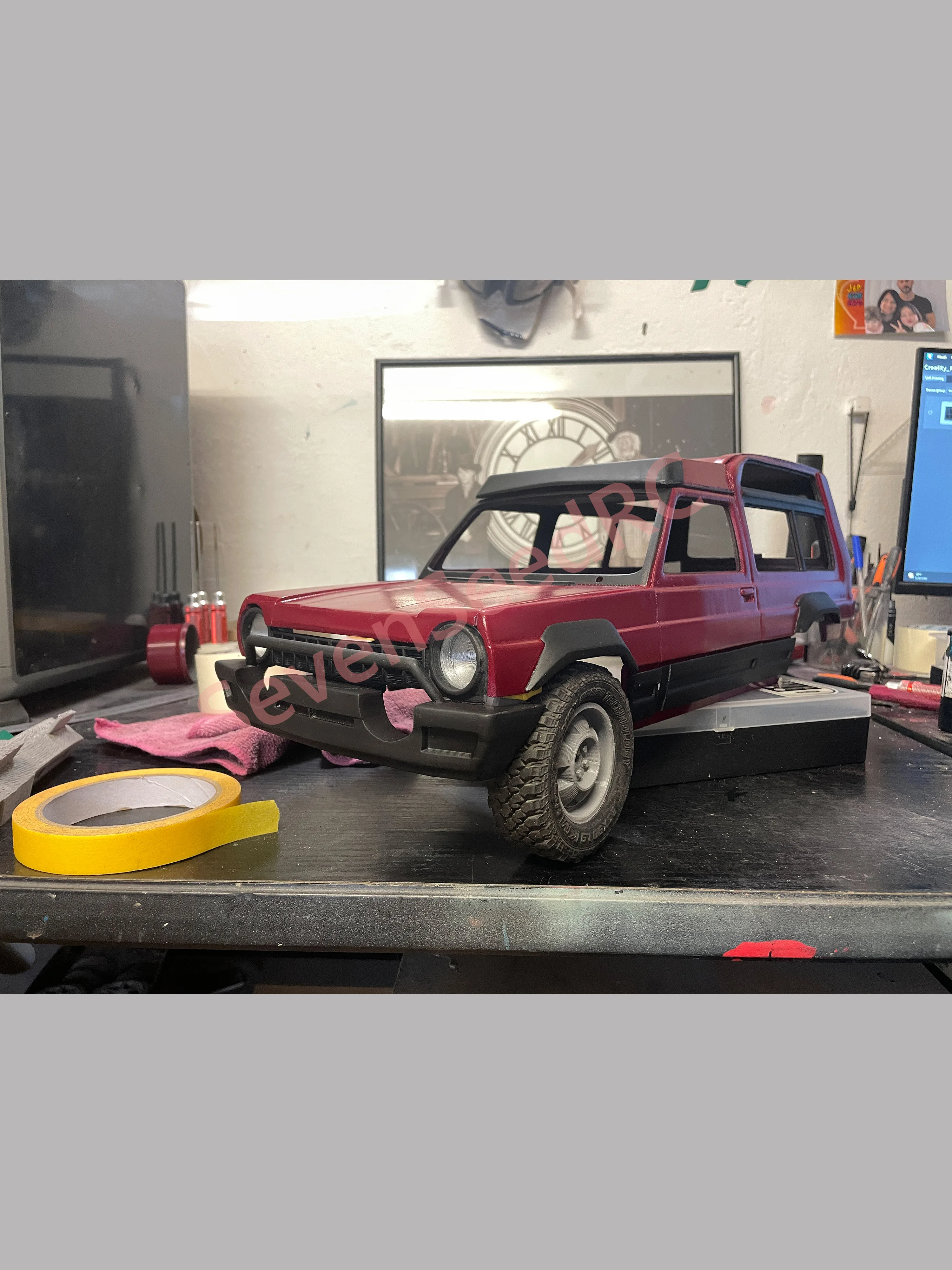 Фото Гусеничный корпус с 3D принтом TALBO SIMCA RANCHO 1/10 313 мм 324 мм WB SCX10 Trx4 Crossrc NT4 JT4 RC4WD №4