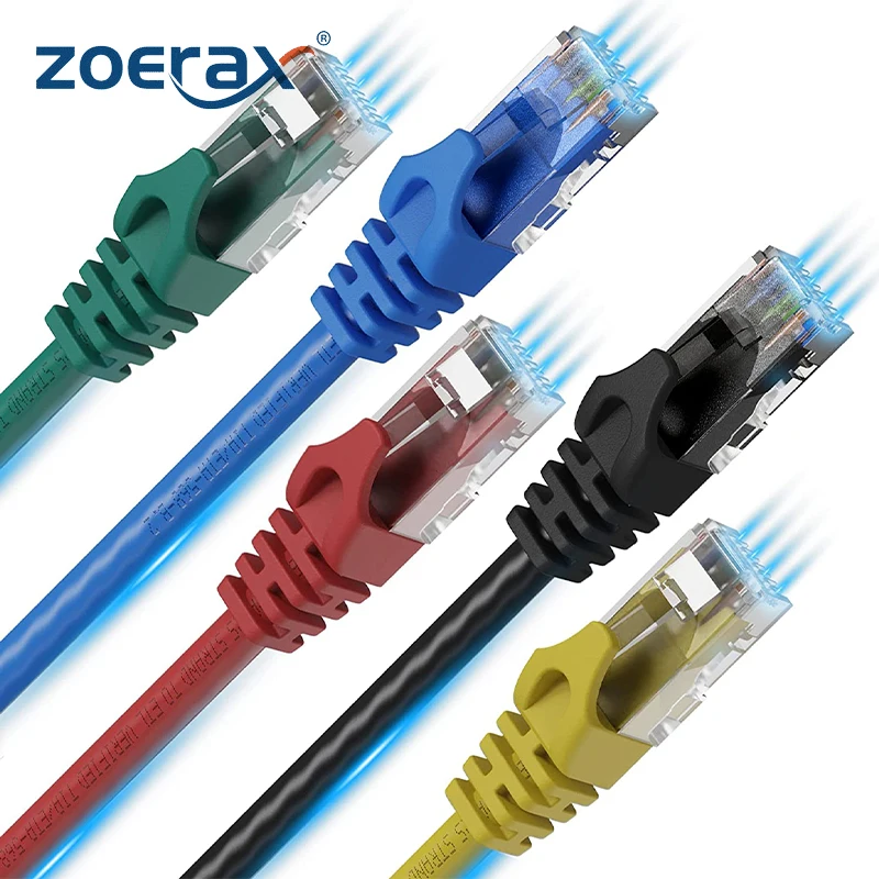 Ethernet-кабель ZoeRax Cat6 24AWG гигабитный высокоскоростной Интернет-кабель 1000 Мбит/с RJ45 UTP сетевой LAN-шнур для ПК PS5 PS4 PS3 Xbox