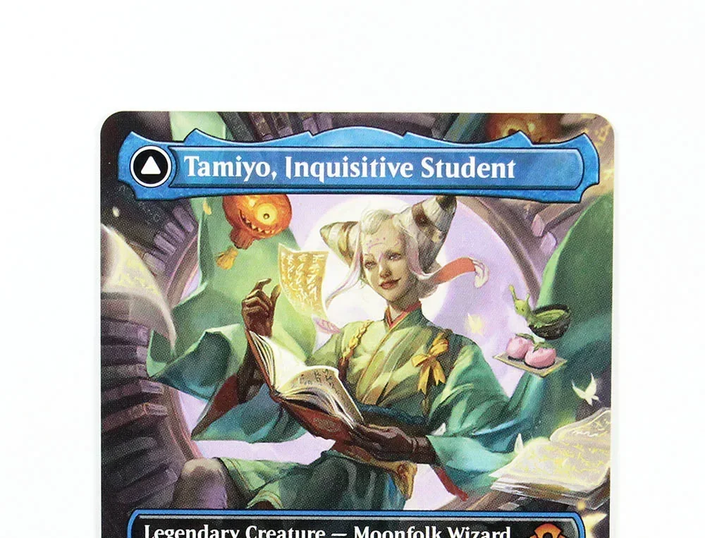 Tamiyo, Inquisitive Student TCG Волшебные прокси-карты Качество игры Прокси-сборная доска Игральная игра Коллекционные карты Прокси