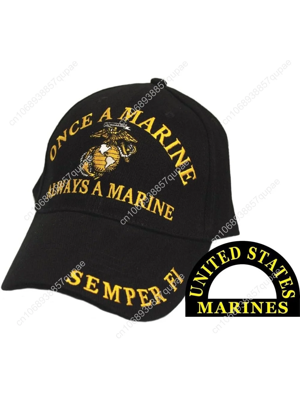 Once A Marine Always A Marine Semper Fi Hat Черная