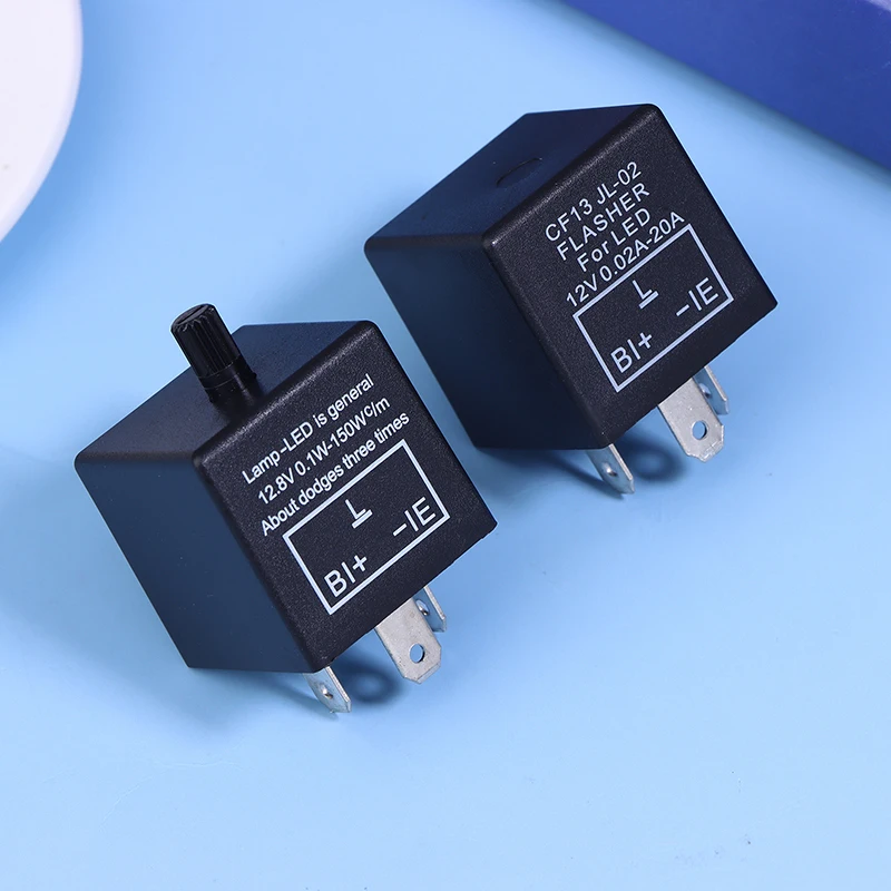 Фото CF13KT CF13 CF14 Универсальный 3-контактный 12 В 0,02A-20A Регулируемый светодиодный поворотник, мигалка, реле вспышки, переключатель мотоцикла №4