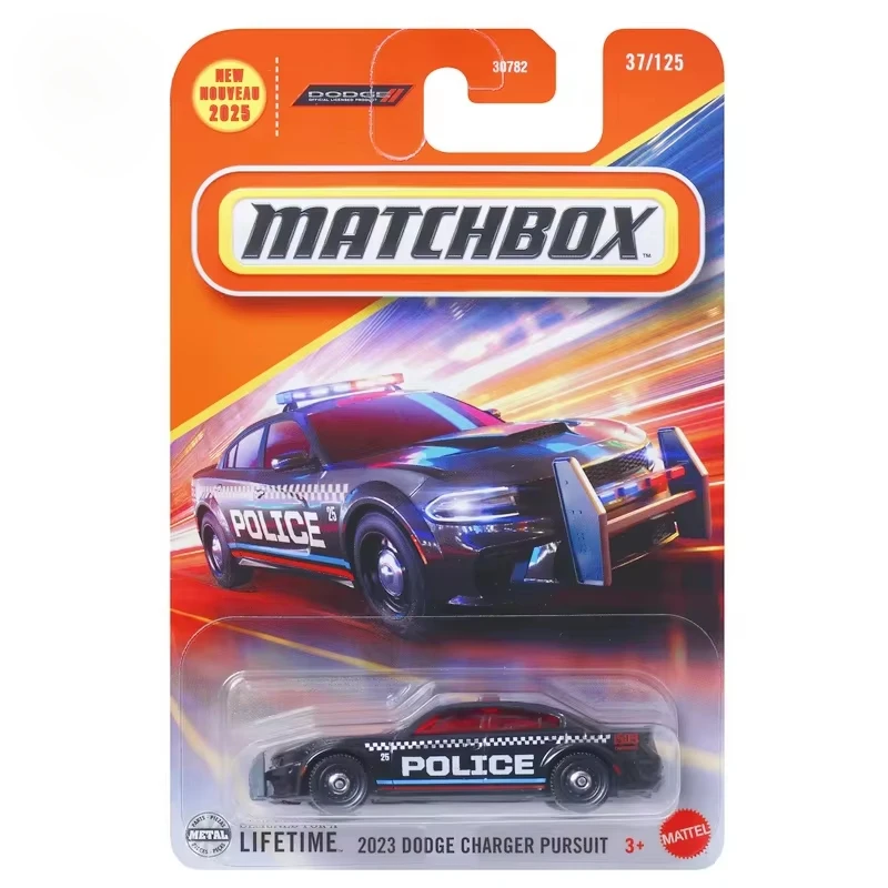 Оригинальный спичечный автомобиль 1/64 Nouveau, литой под давлением Dodge Charger Pursuit, имитация модели автомобиля, игрушки для мальчиков, коллекция, подарок на день рождения