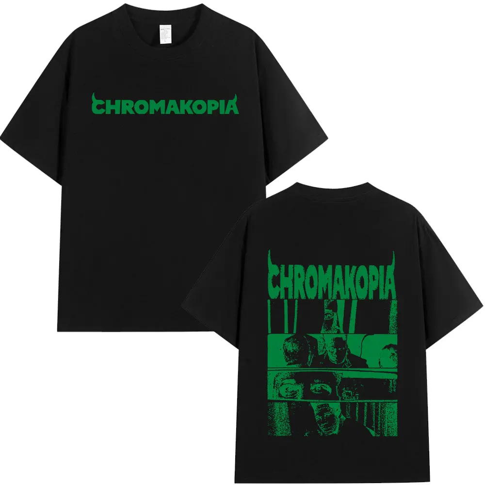 Tyler The Creator Chromakopia World Tour футболка модные футболки в стиле хип-хоп подарок для фанатов мужчины женщины хлопковая свободная футболка с короткими рукавами