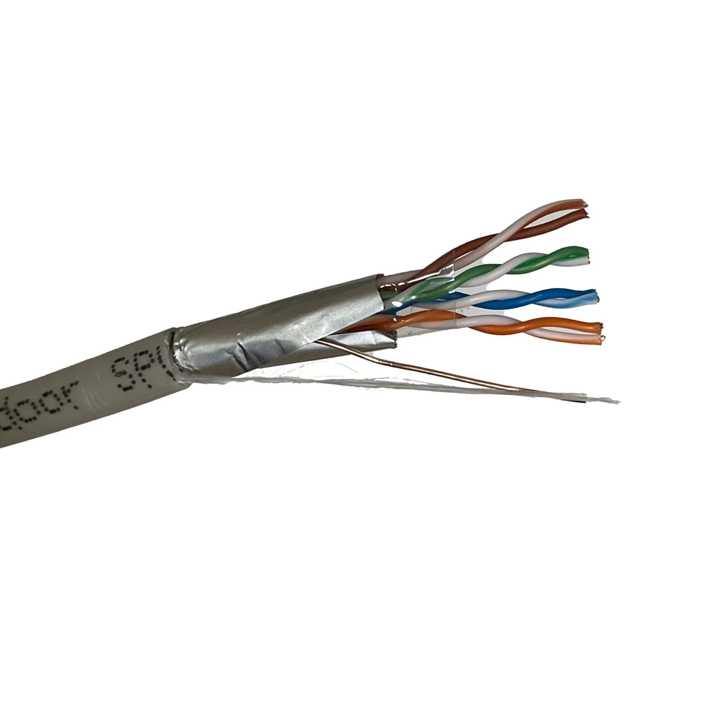 Фото EWS 24 AWG Витая пара FTP кат.5E, 4 пары, CCAG серый ПВХ, внутренний Бухта 50м №3