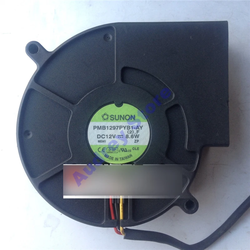 PMB1297PYB1-AY 9 см 9733 DC12V 8,6 W 0.71A 3-проводной двойной шарикоподшипник турбинный охлаждающий вентилятор воздуходувка