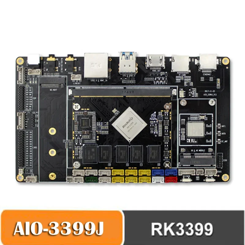 Rk3399 умная материнская плата, системная плата Android 8,1/7,1 Φ, мини-ПК, настольный компьютер 2 Гб DDR/16 ГБ EMMC