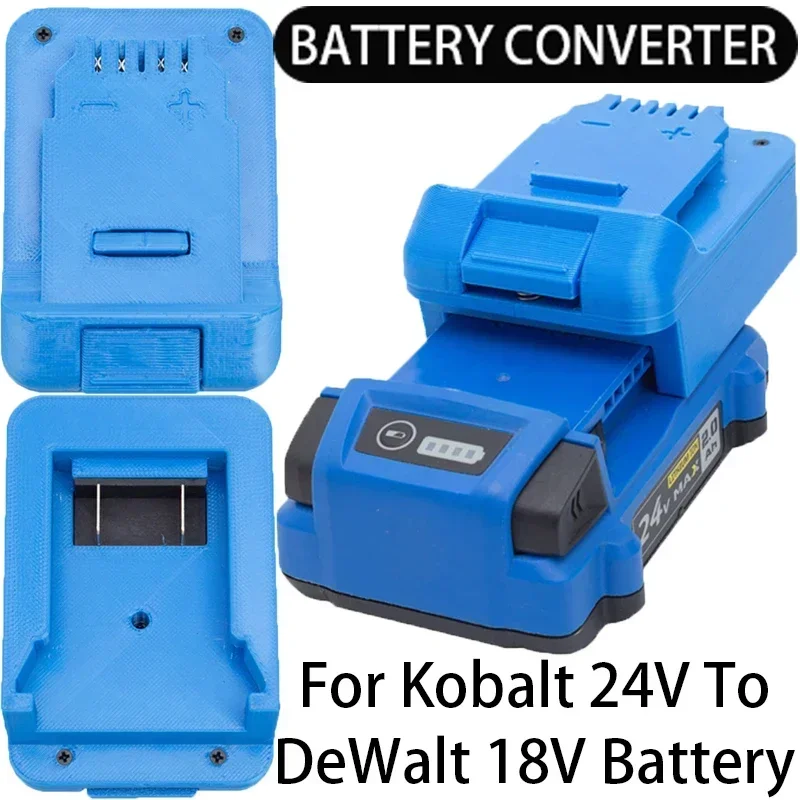 Адаптер для аккумулятора DeWalt, конвертер литий-ионных инструментов 18/20 в Kobalt, адаптер для литий-ионных аккумуляторов 24 В, аксессуары для электроинструментов