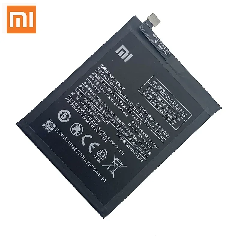 Фото Xiao Mi 100% оригинальный аккумулятор BM3B для Xiaomi Mix 2 2S Mix2S 3400 мАч аккумулятор большой емкости №3