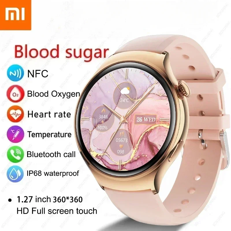Часы Xiaomi для GT4 Mini Смарт-часы для женщин AMOLED NFC GPS Часы с пульсометром BT Вызов IP68 Водонепроницаемые женские умные часы + коробка