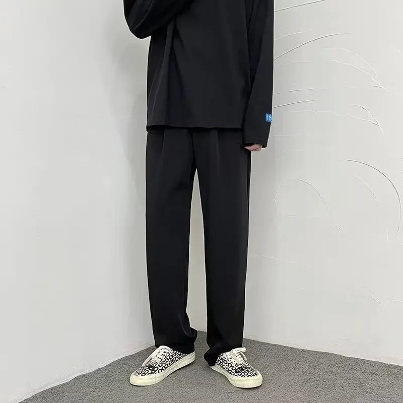 Good versatile men's long pants, trendy pants, summer new styles, ice silk slim fit thin casual pants, men's straight leg busi (art.: 3920caed12a65) - 3920caed12a65
