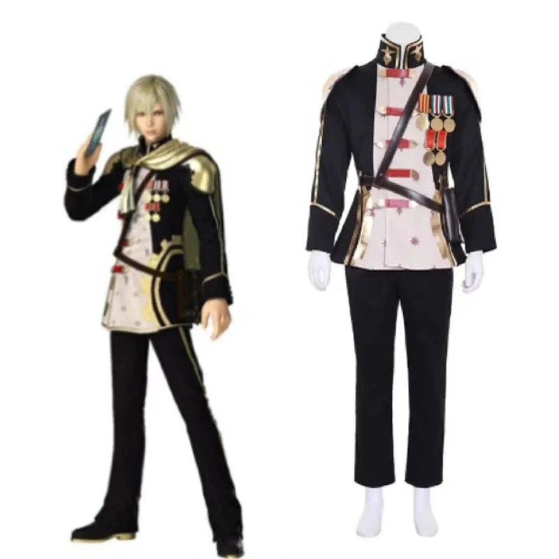 Final Fantasy Type-0 Ace Косплей Костюм Ace Fighting Военная Униформа Полный Комплект Мужской Хэллоуин Карнавальный Наряд