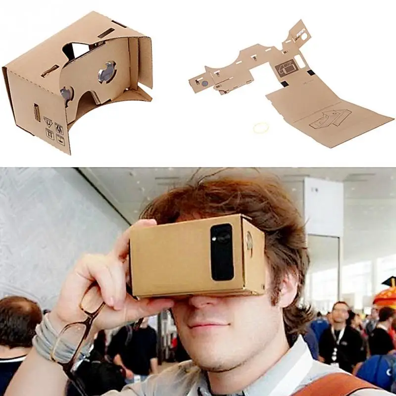 Портативные очки виртуальной реальности Google картонные очки 3D VR очки фильмы для iPhone смартфоны гарнитура для Xiaomi